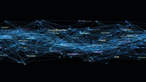 Big data network technology concept Stock Footage 99007110