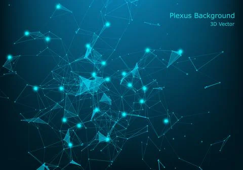 Big data network visualization concept. Digital music industry, abstract scie 스톡 일러스트