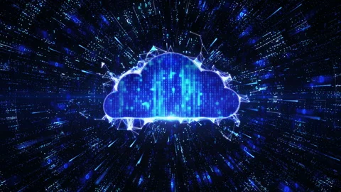 Big data network.Big data Visualization.Cloud computing.data stream 1 Stock Footage 138482877