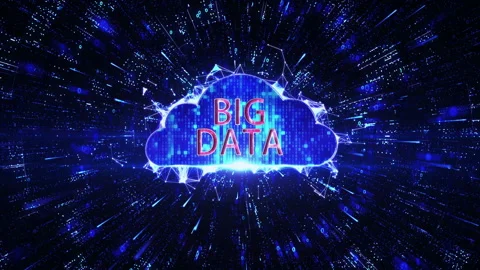Big data network.Big data Visualization.Cloud computing.data stream 12 Video stock 138485154
