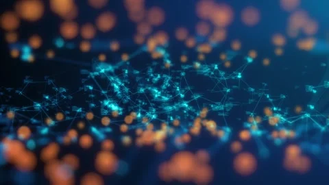 Big data networks finance blockchain platform security Stock Footage 302317634