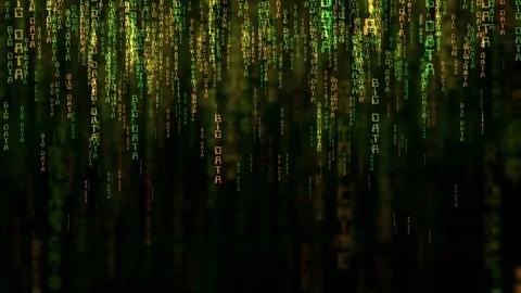 Big data online code matrix style concept Stock Footage 118469803