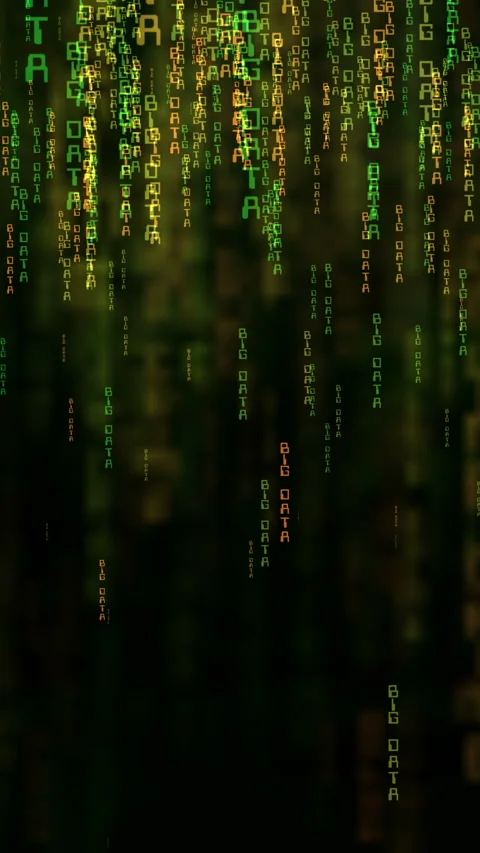 Big data online code matrix style concept Stock Footage 221491172