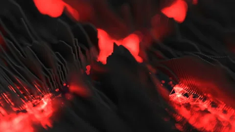 Big data processing seamless loop 3D render animation Stock Footage 121076999