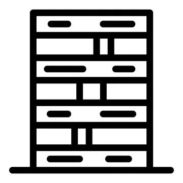 Big data processing showing server rack icon 库存插图