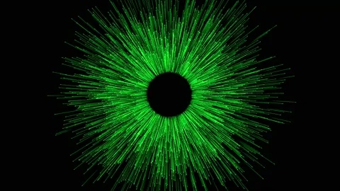 Big data processing transfer technology abstract background green Stock Footage 201042646