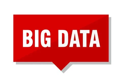 Big data red tag Stock Illustration