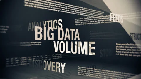 Big Data Related Terms Stock Footage 26690623