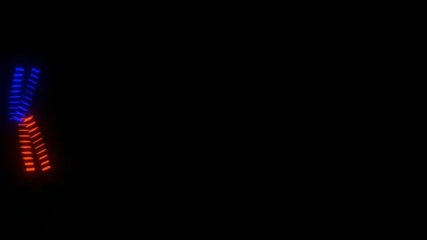 Big data science DNA analytics display scientific research animation Stock Footage 136345735