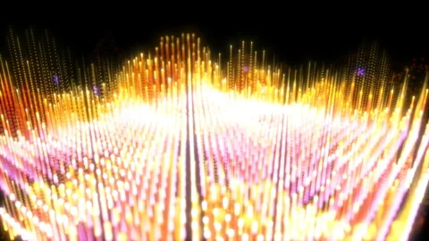 Big data Science technology Data field zoom universe of technology particle 스톡 동영상 136826585