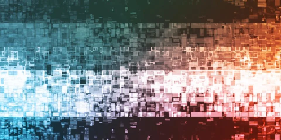 Big Data Secure Stock Illustration