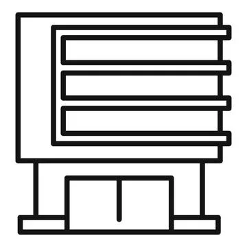 Big data server processing information with indicator lights Stock Illustration