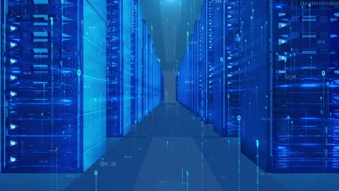 Big data server room Stock Footage 167984678