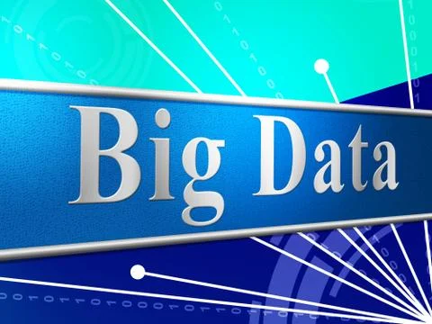 Big data showing world wide web and website Stock Illustration