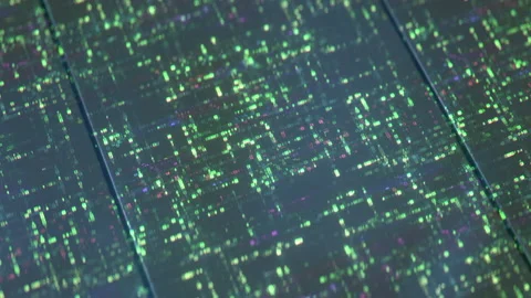 Big data sorting algorithm is working seamless loop 3D render animation Stock Footage 165258849