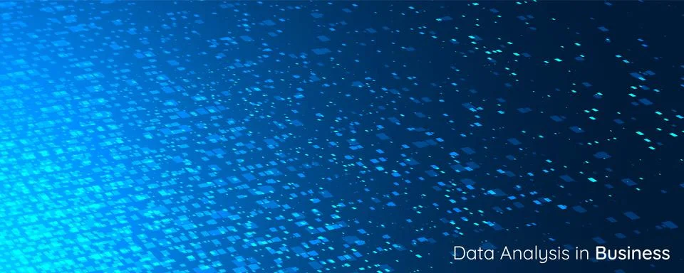 Big data sorting. Chaos to order. Predictive analytics. Business and technology Illustrazione stock