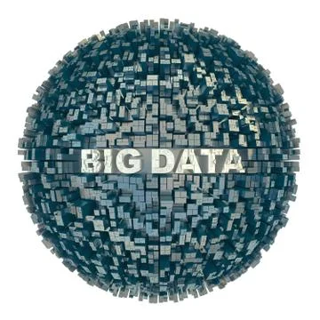 Big Data sphere Illustrazione stock