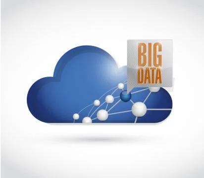 Big data sphere network diagram Stock Illustration