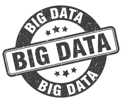Big data stamp. big data label. round grunge sign Stock Illustration