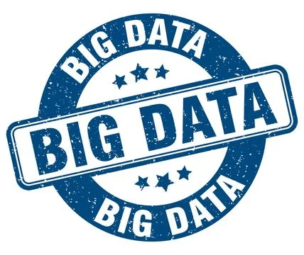 Big data stamp. big data label. round grunge sign Stock Illustration