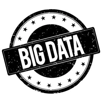 BIG DATA stamp sign black. Stock Illustration