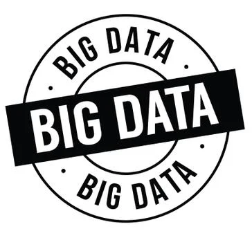 Big data stamp on white Stock Illustration