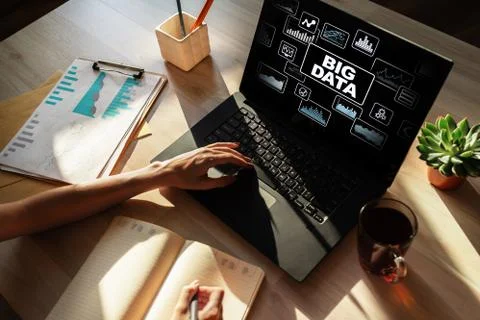 BIG DATA standard methods and tools complex to manipulate or interrogate Stock Photos