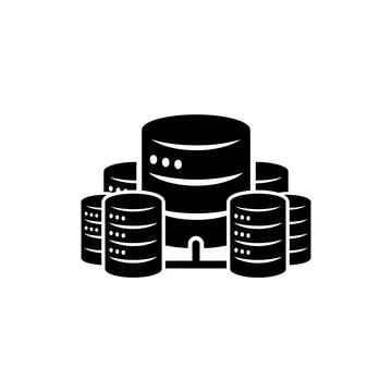 Big Data Statistics and Information Analytics Icon 스톡 일러스트