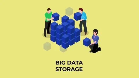 Big data storage Video stock 245824270