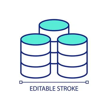 Big data storage RGB color icon イラスト素材