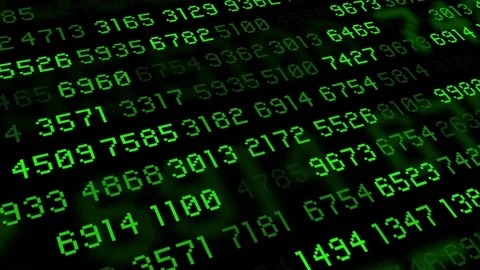 Big data stream computer green Stock Footage 71885200