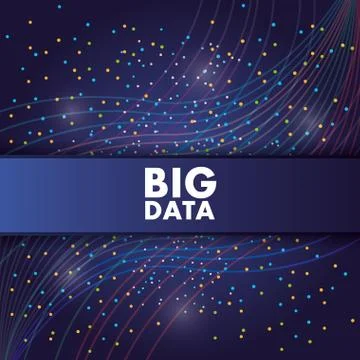 Big data structure center visualization information concept Illustrazione stock