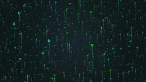 Big Data Structures Flow Visualization イラスト素材