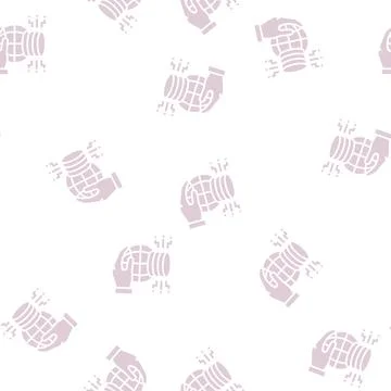 Big data for sustainable development social problem glyph seamless pattern Stock Illustration