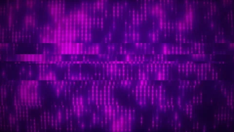 Big data system failure abstract cyber tech background with purple leds Stock Footage 303729645