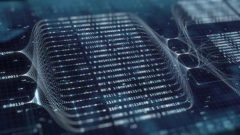 Big data technology and data science abstract background. Data scientist Stock Footage 254678778