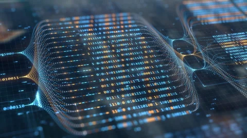 Big data technology and data science abstract background. Data scientist Stock Footage 260826679