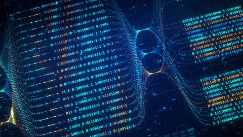 Big data technology and data science abstract background. Data scientist Stock Footage 285775739