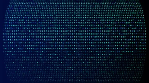 Big data technology and data science abstract background. Data scientist Video stock 303104123