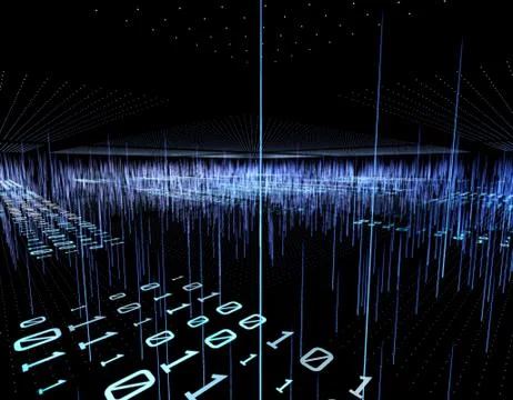 Big Data Technology and Network Communication Stockillustratie