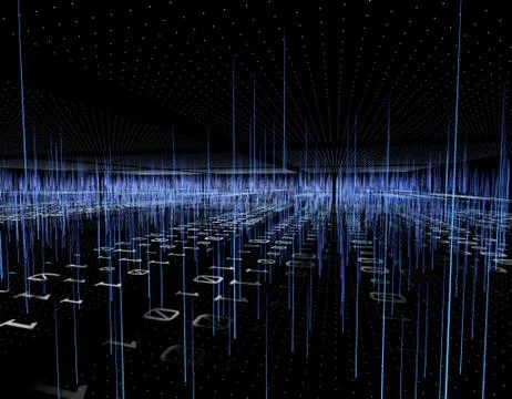 Big Data Technology and Network Communication Stock Illustration