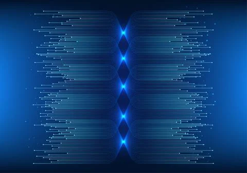 Big data technology background Divided digital light lines Shows the transm.. イラスト素材
