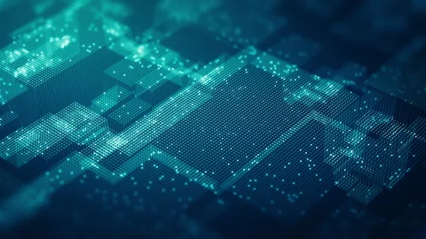 Big data technology background Stock Footage 283436410