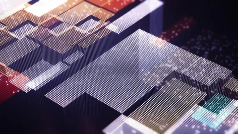 Big data technology background Stock Footage 283436938