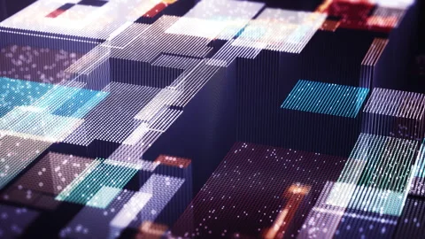 Big data technology background Stock Footage 283446579