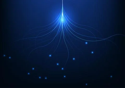 Big data technology background, the lines separating the wings represent th.. Stock Illustration