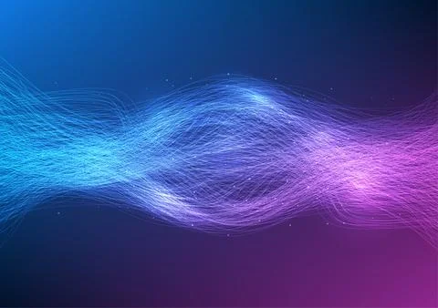 Big data technology background The overlapping lines represent the aggregat.. Stockillustratie