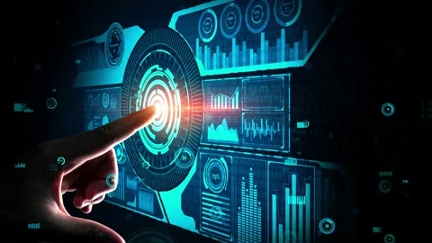 Big Data Technology for Business Finance conceptual. Stock Footage 197039785