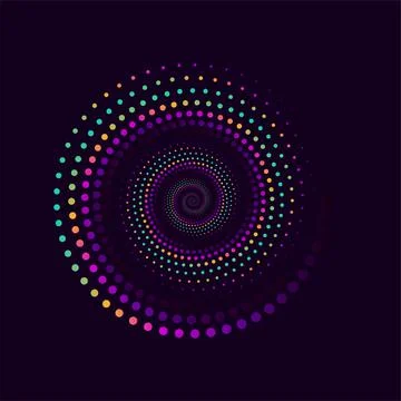 Big data technology circle design background. Internet connection 스톡 일러스트