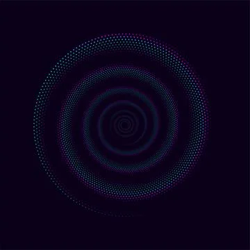 Big data technology circle design background. Internet connection 스톡 일러스트